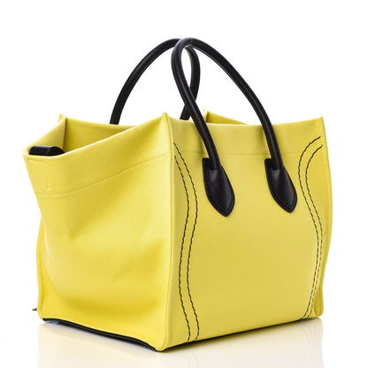 Celine Cotton Canvas Medium Phantom Luggage Yellow 3 of 8