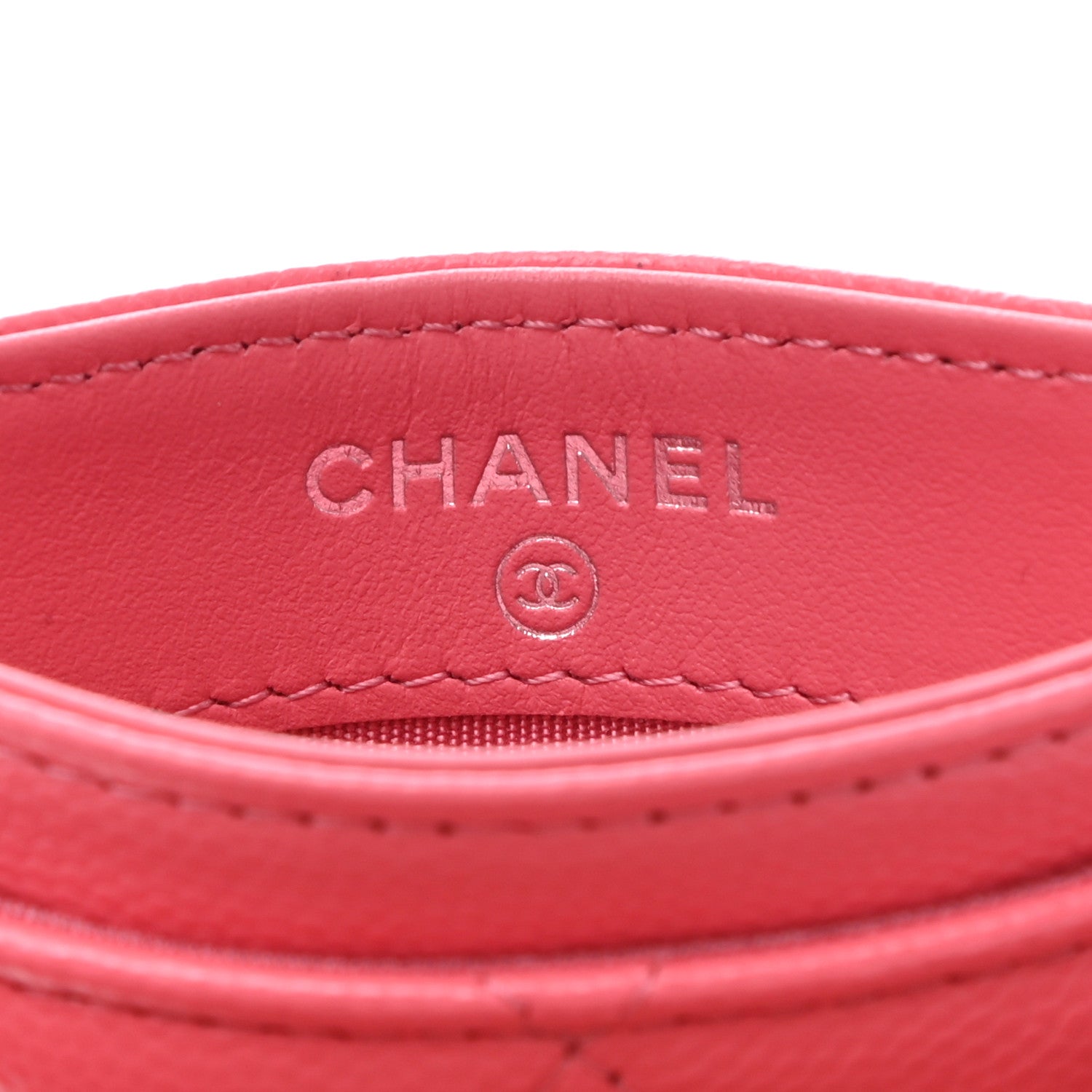 Chanel Caviar Quilted My Everything Card Holder Coral 6 of 9