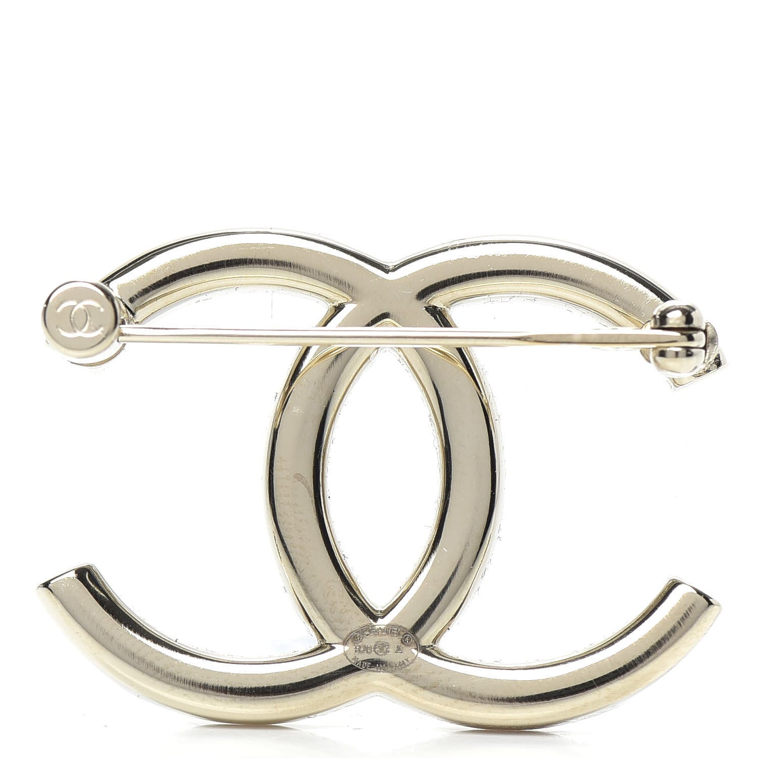 Chanel Baguette Crystal High Society CC Brooch Gold 3 of 5