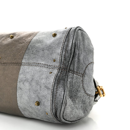 Chloe Metallic Calfskin Medium Paddington Satchel Steel 9 of 10