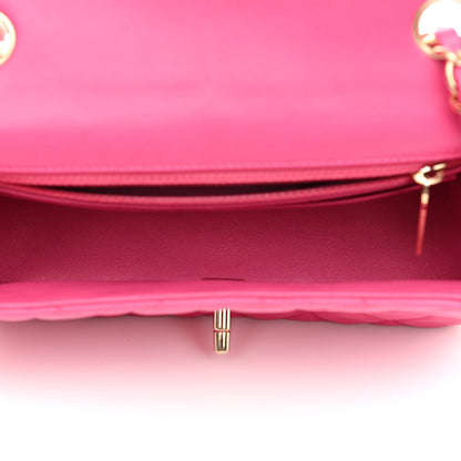 Chanel Lambskin Quilted Mini Rectangular Flap Fuchsia 6 of 11