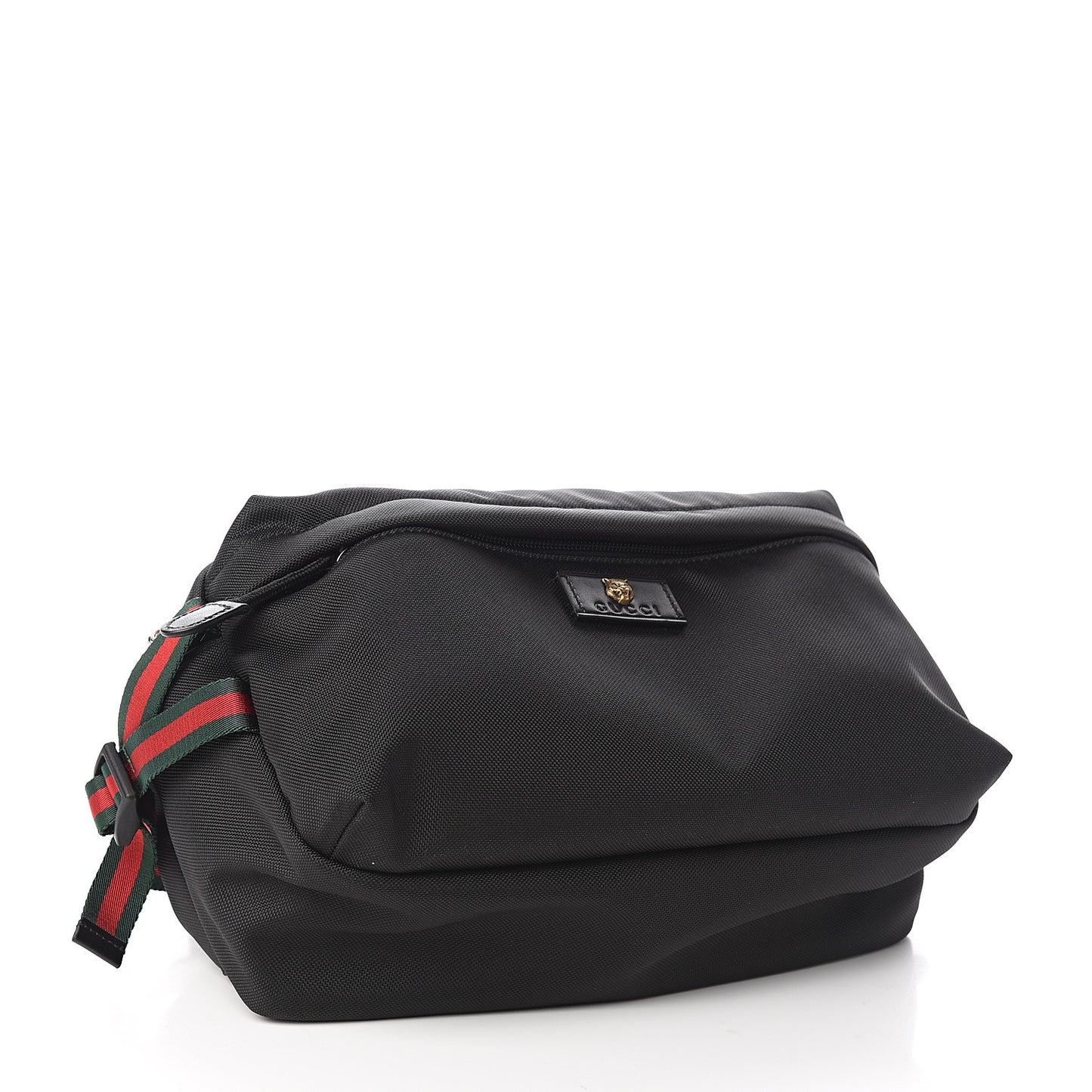 Techno Canvas Web Belt Bag Black