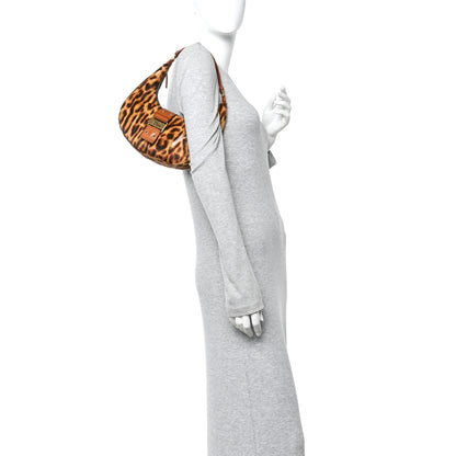 Christian Dior Pony Hair Leopard Print Street Chic Hobo 2 of 13