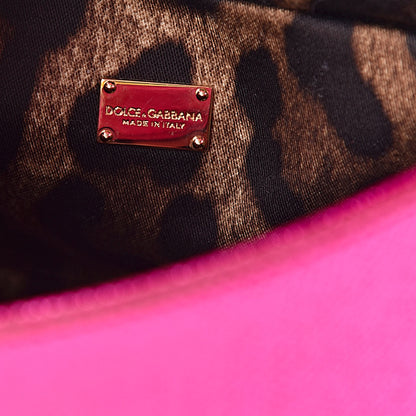 Dolce & Gabbana Metallic Dauphine Small Miss Sicily Satchel Pink 6 of 11