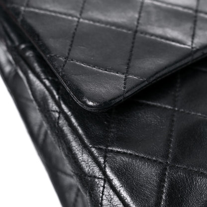 Chanel Lambskin Quilted Medium Double Flap Black 14 of 20