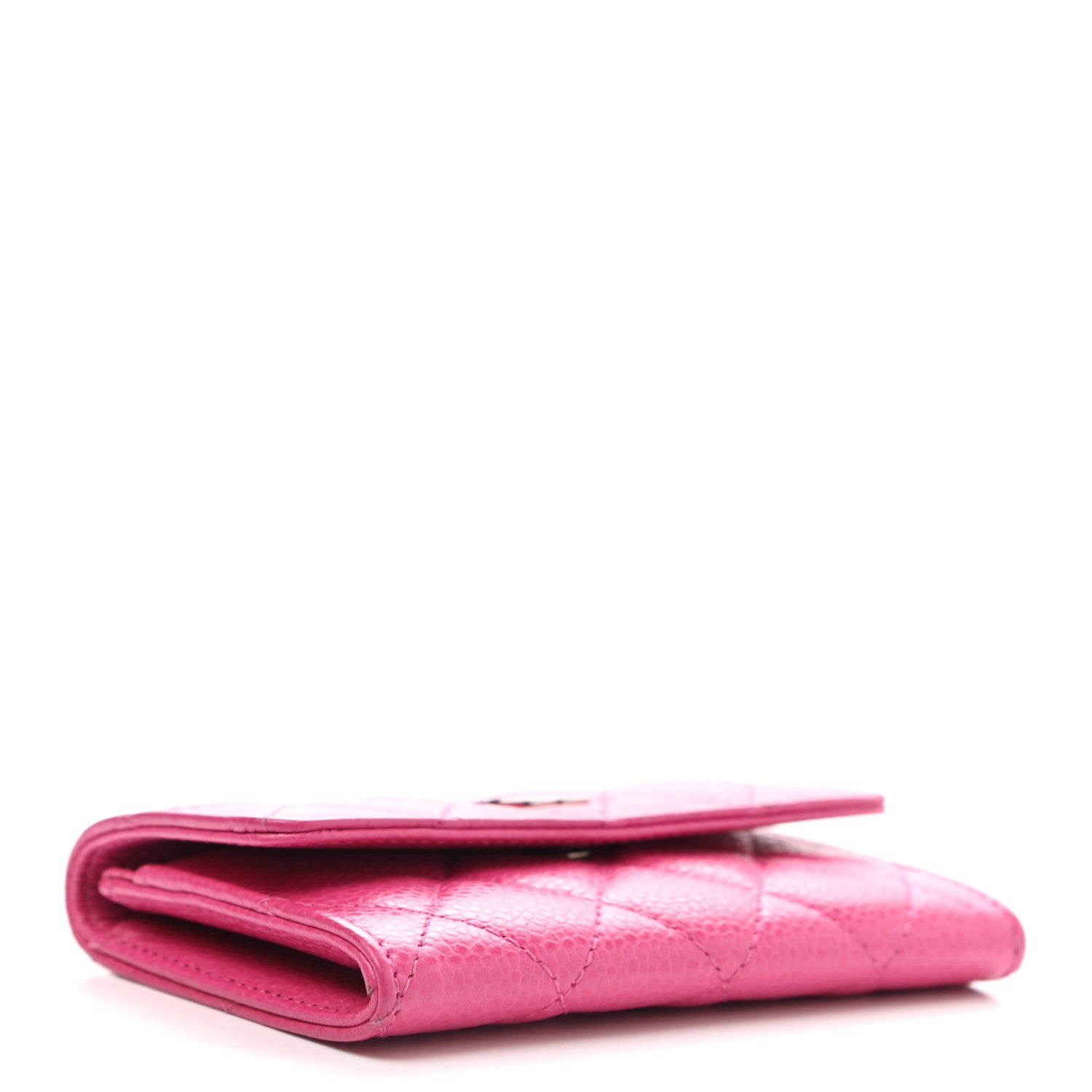 Chanel Caviar Quilted Flap Card Holder Pink 4 of 8