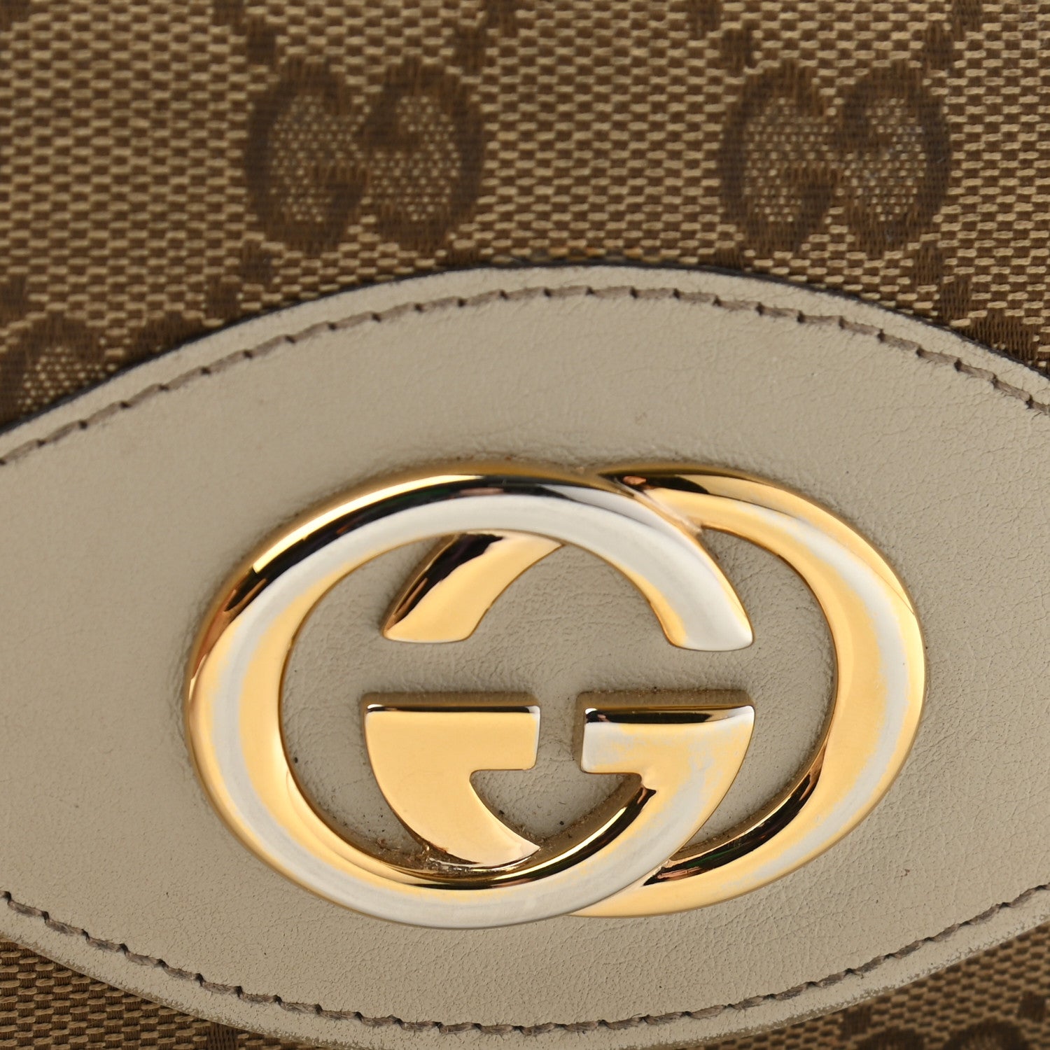 Gucci Monogram Margaux Calfskin Sukey Continental Organizer Wallet Beige Ebony Mystic White 8 of 10
