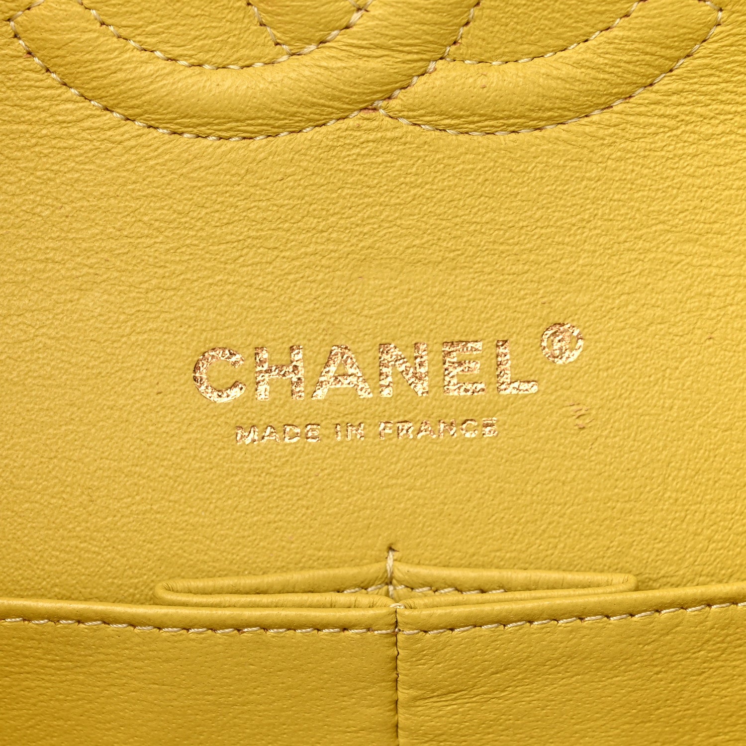 Chanel Tweed Quilted Medium Double Flap Yellow Multicolor 6 of 10