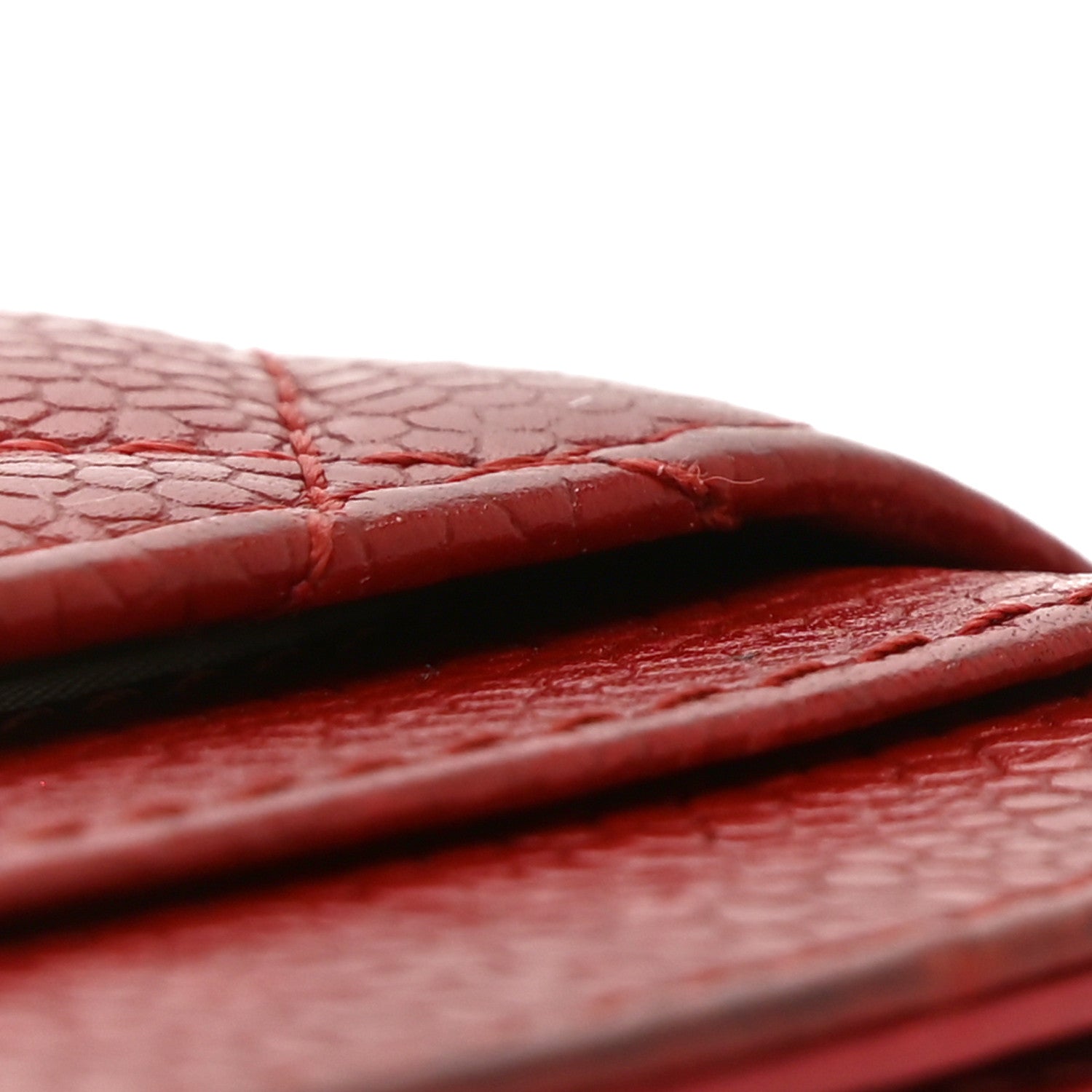Chanel Caviar Quilted Card Holder Red 10 of 10