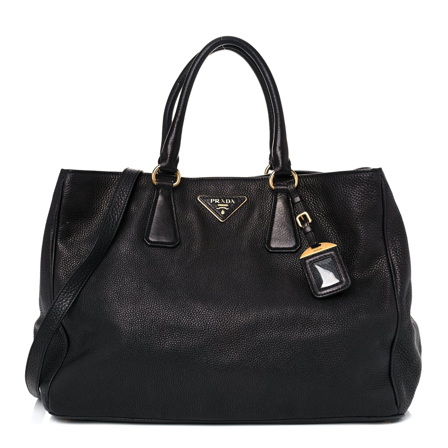 Vitello Daino Tote Black