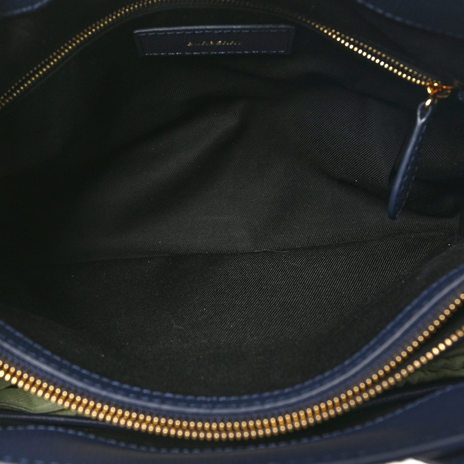 Burberry Derby Calfskin Vintage Check Medium Banner Tote Regency Blue 5 of 9