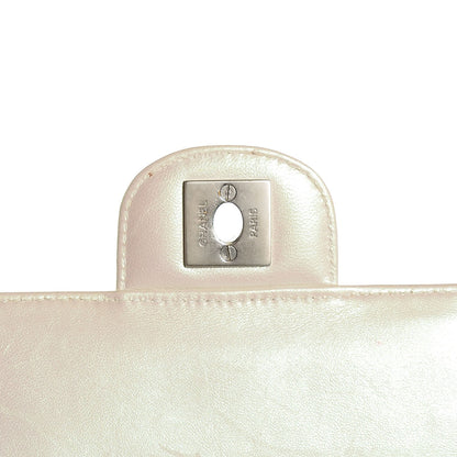 Chanel Patent Quilted East West Chocolate Bar Flap White 6 of 9