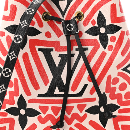 Louis Vuitton Monogram Giant Crafty NeoNoe MM Creme Rouge Black 7 of 9