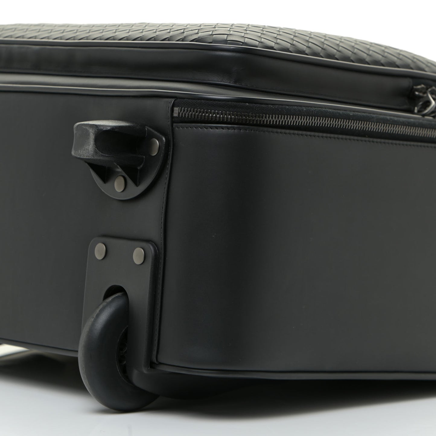 Nappa Intrecciato Carry On Luggage Black