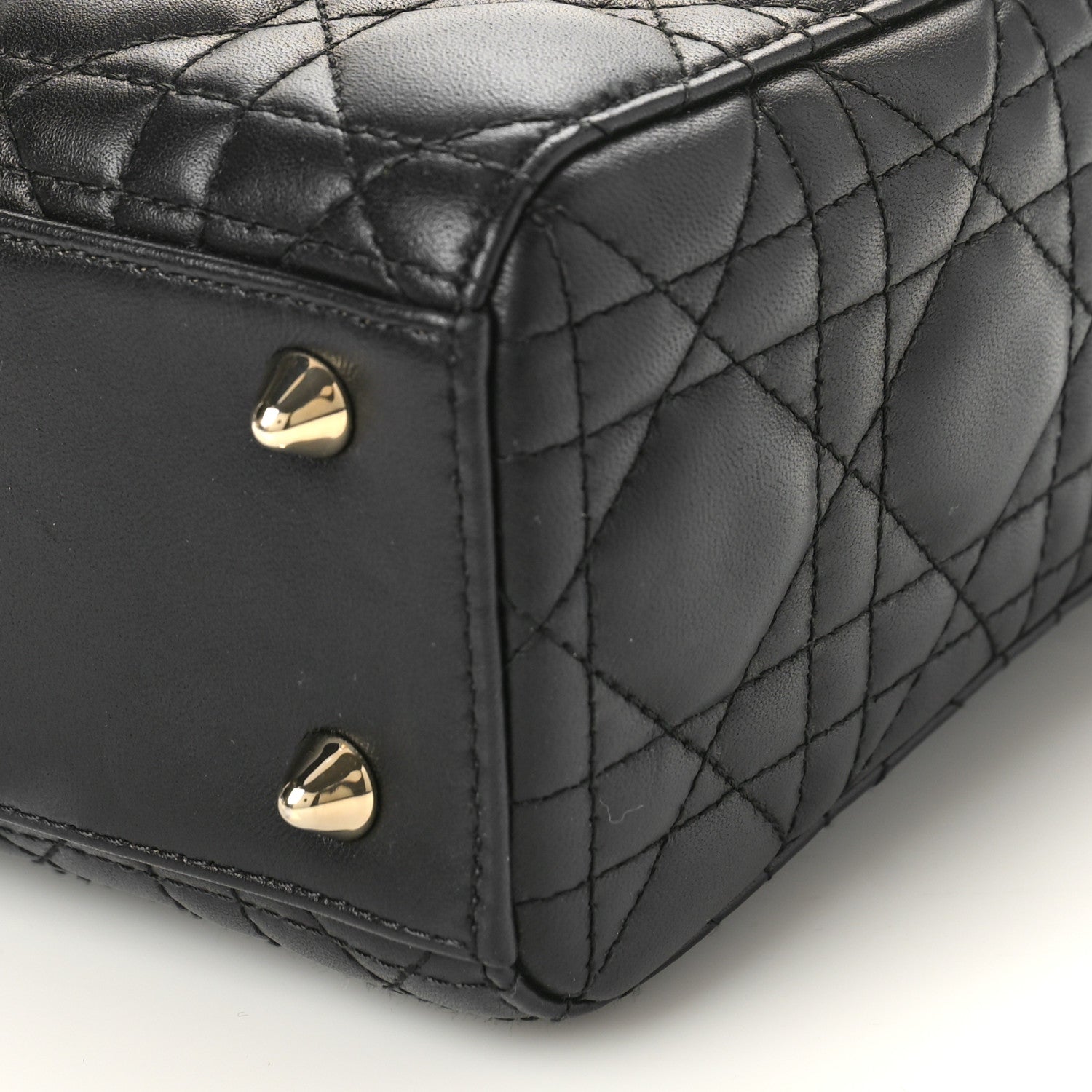 Christian Dior Lambskin Cannage Small My ABCDior Lady Dior Black 8 of 8