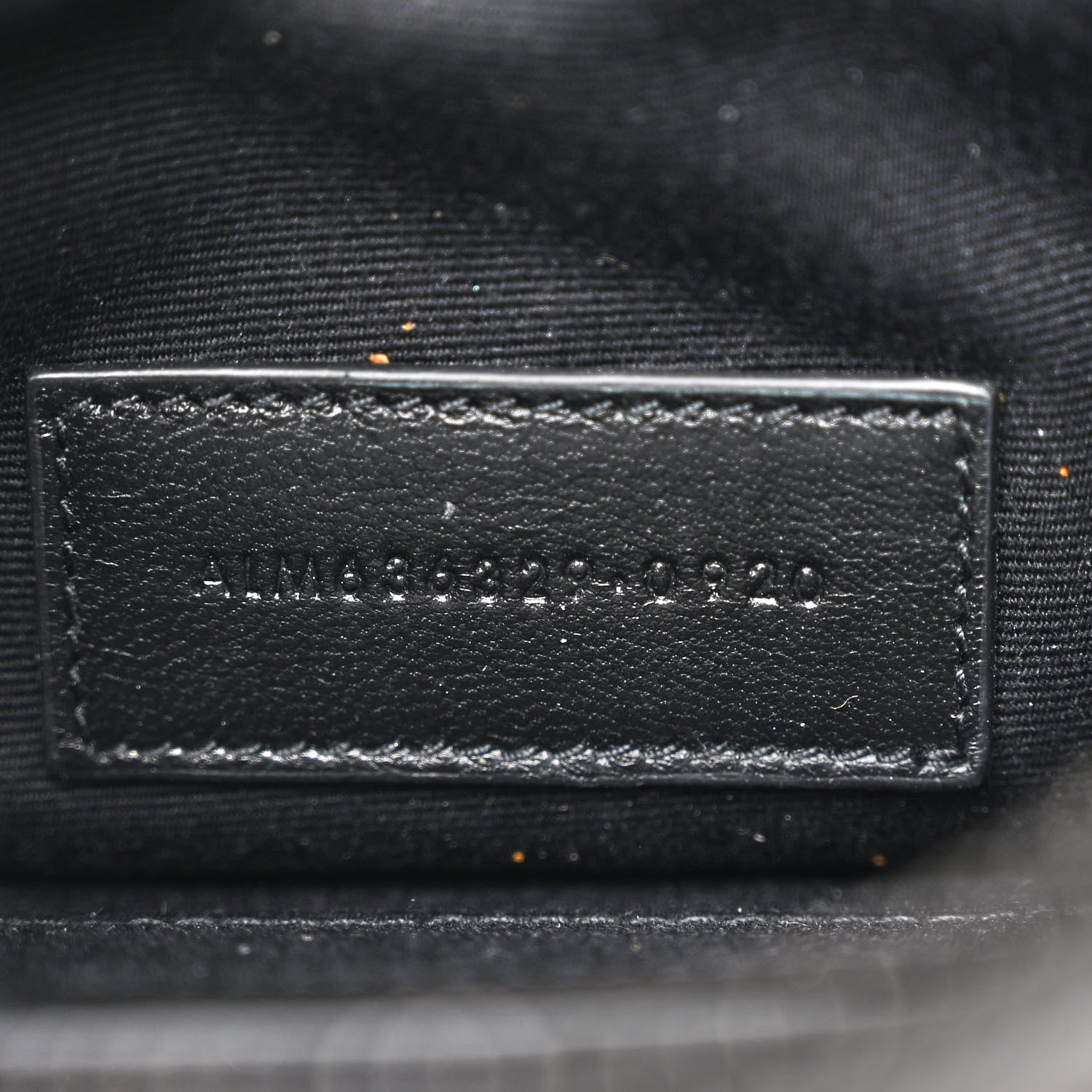 Saint Laurent Smooth Calfskin Monochrome Monogram Bill Pouch Black 7 of 9