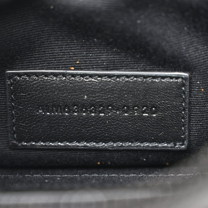 Saint Laurent Smooth Calfskin Monochrome Monogram Bill Pouch Black 7 of 9