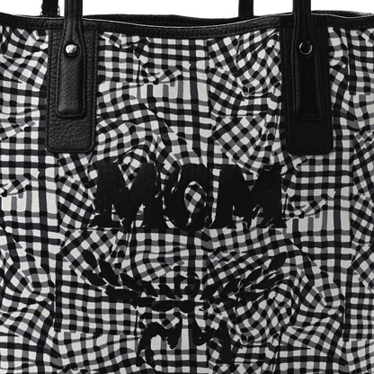 MCM Visetos Medium Liz Reversible Shopper Tote Black 12 of 16