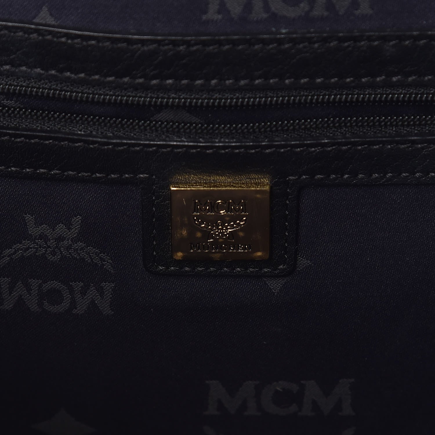 MCM Visetos Studded Medium Stark M Backpack Black 6 of 17
