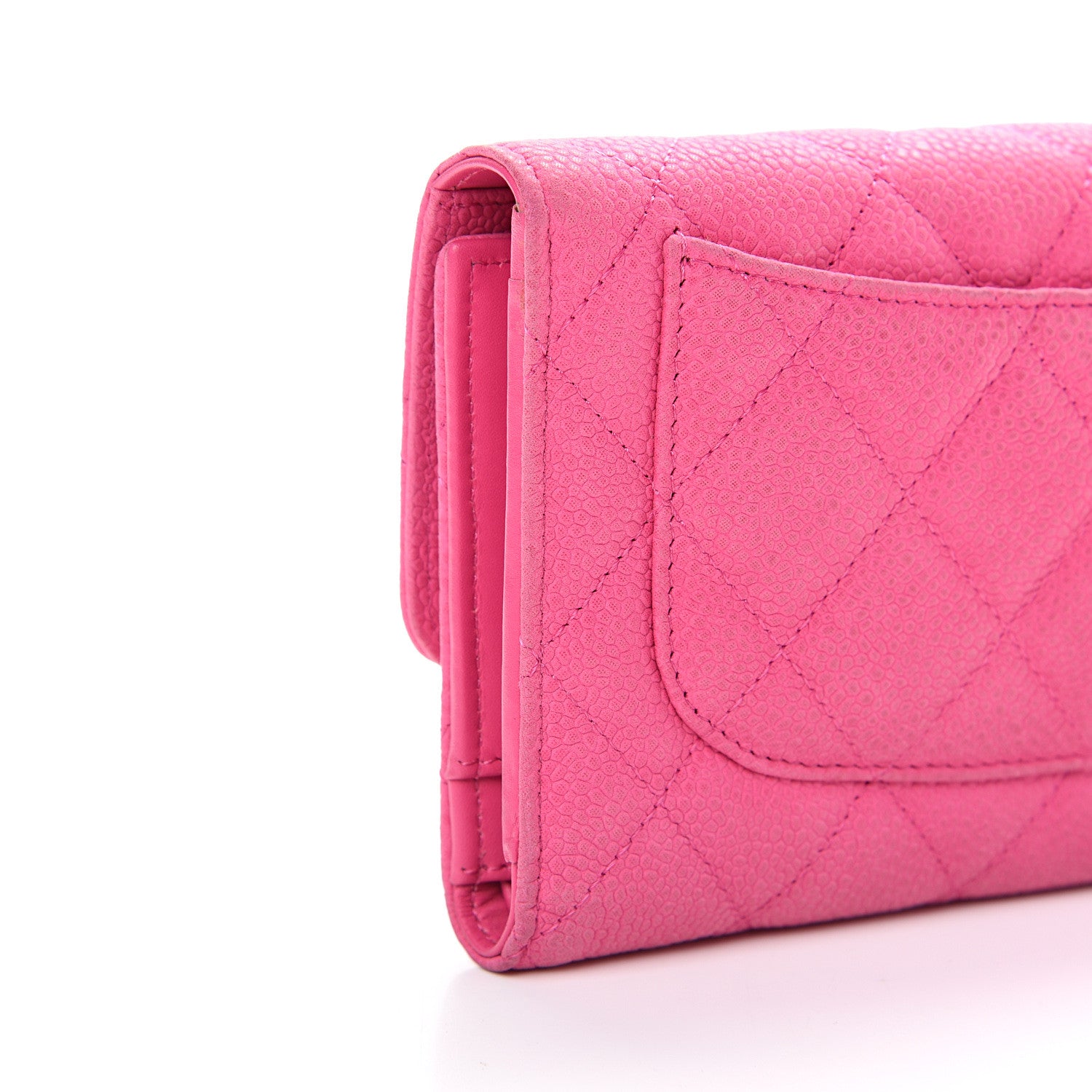 Chanel Iridescent Caviar Quilted Large Flap Wallet Pink 10 of 13