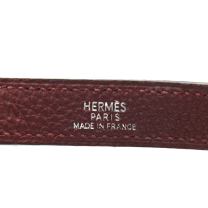 Hermes Togo Kelly Dog Leash Rouge H 3 of 4