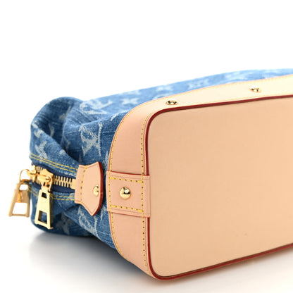 Louis Vuitton Monogram Denim Pochette Cosmetique GM Denim Blue 8 of 9