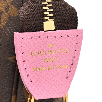 Louis Vuitton Monogram 2022 Christmas Animation Paris Mini Pochette Accessories Pink 6 of 10