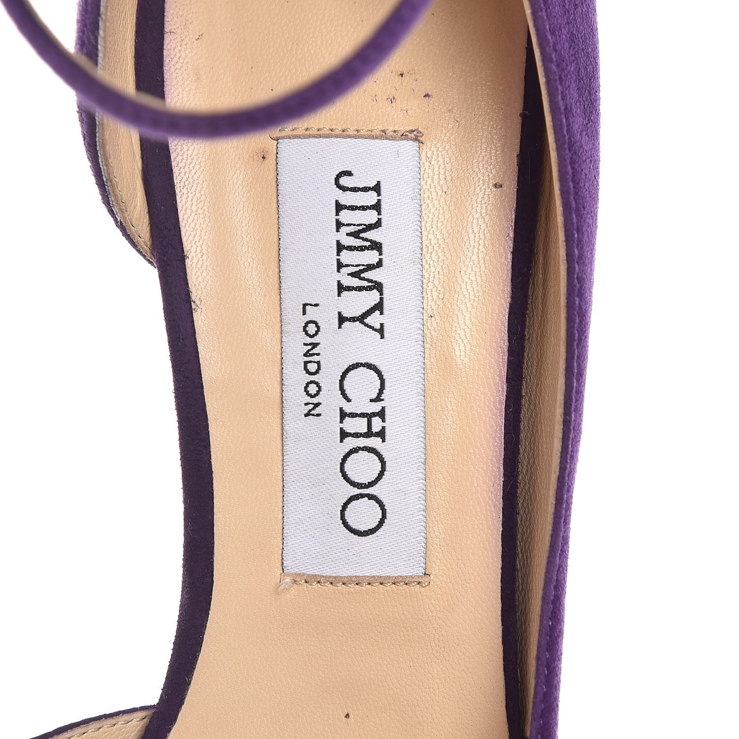 Jimmy Choo Suede Lucy 100 Pumps 38 Boho Purple 9 of 12