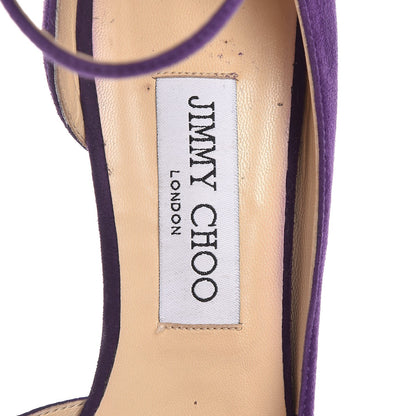 Jimmy Choo Suede Lucy 100 Pumps 38 Boho Purple 9 of 12