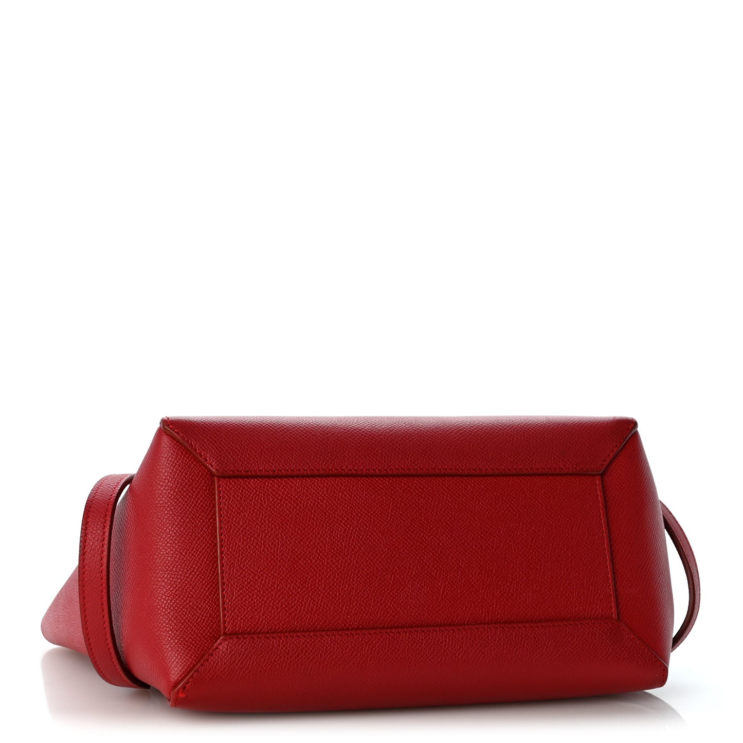 Baby Grained Calfskin Micro Belt Bag Coquelicot