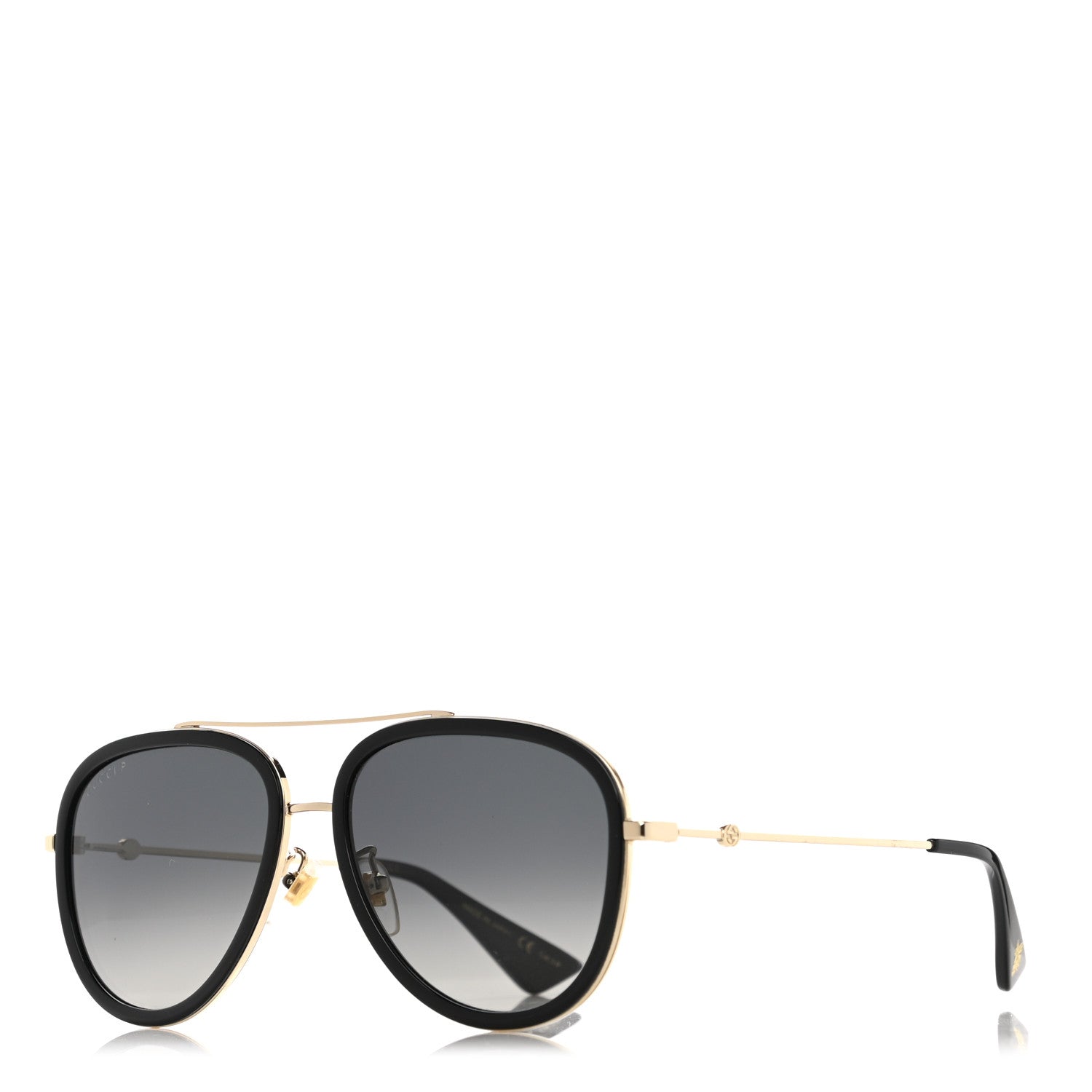 Gucci Aviator Sunglasses GG0062S Black Gold 1 of 7