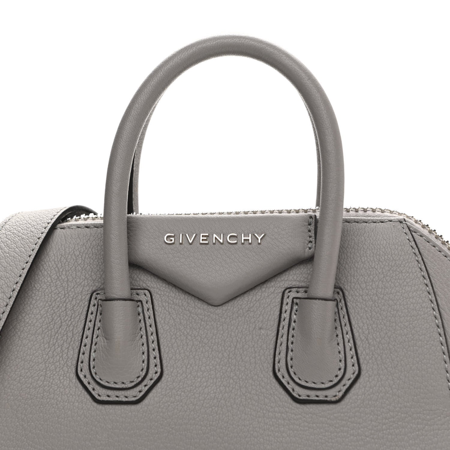 Givenchy Sugar Goatskin Mini Antigona Pearl Grey 8 of 11