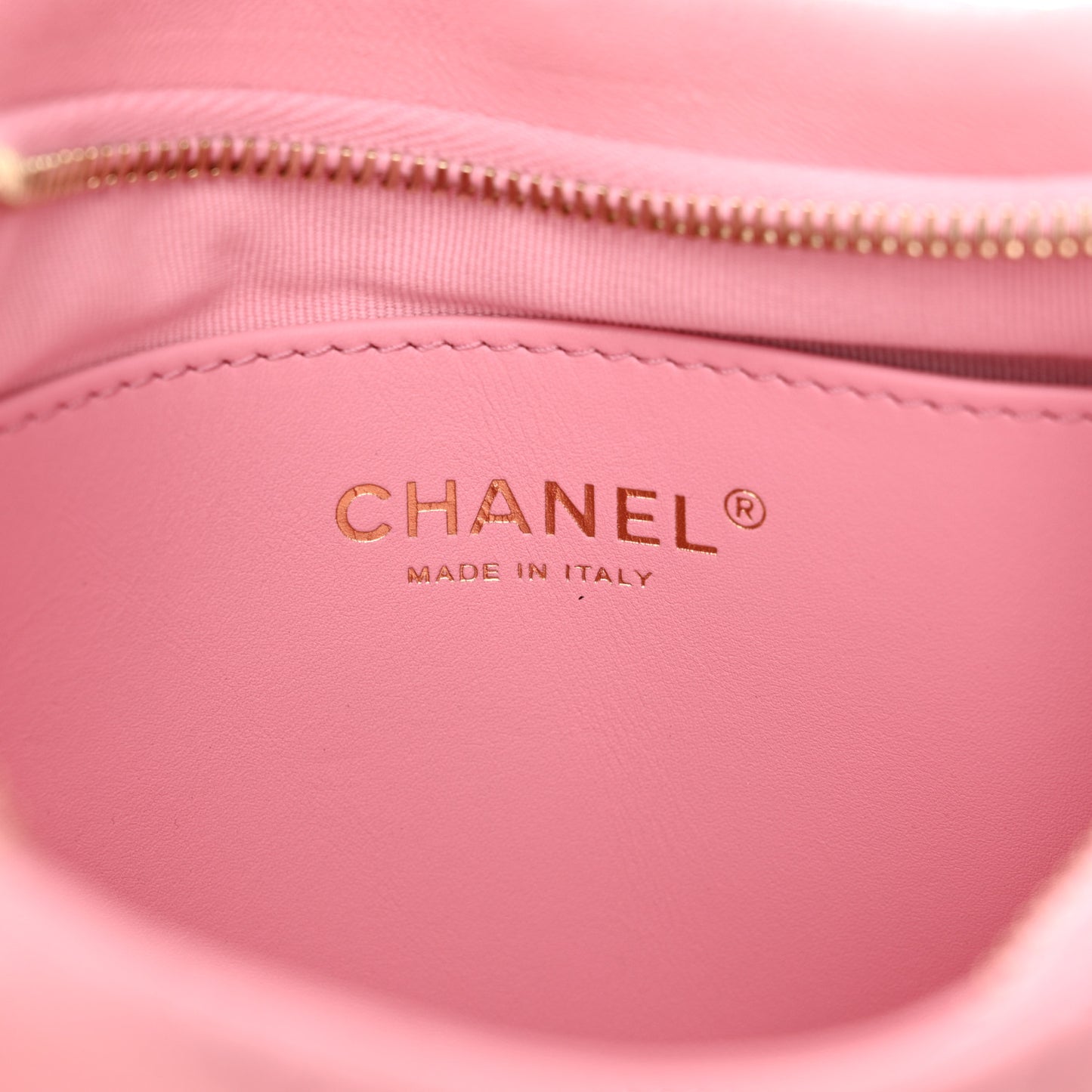 Lambskin Quilted CC Links Hobo Light Pink