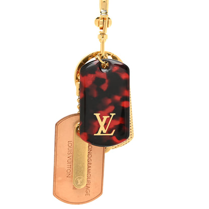 Louis Vuitton Monogramouflage Bag Charm Red 4 of 6