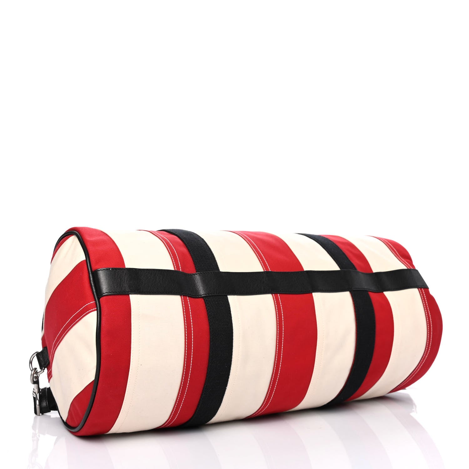 Saint Laurent Canvas American Flag Barrel Bag Red Blue 3 of 5
