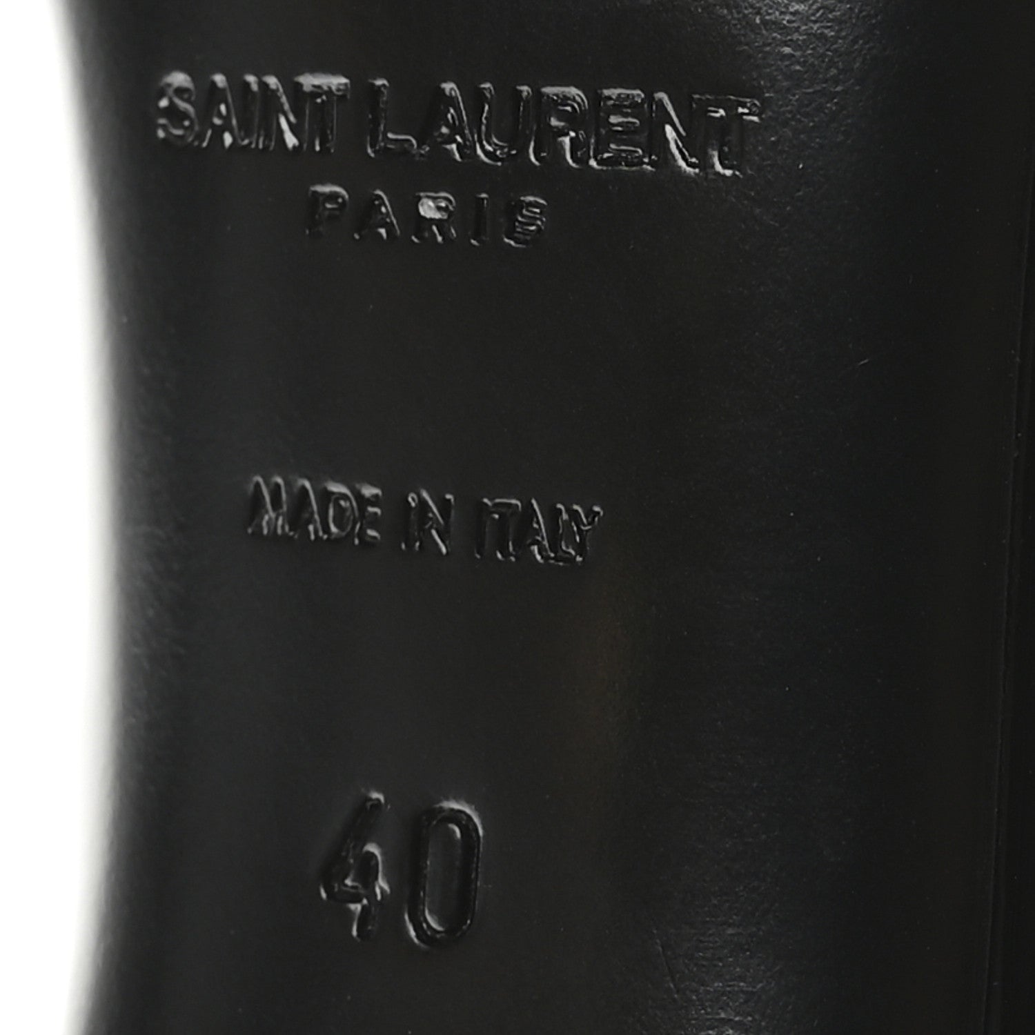 Saint Laurent Patent Calfskin Opyum 110 Sandals 40 Black Gold 7 of 9