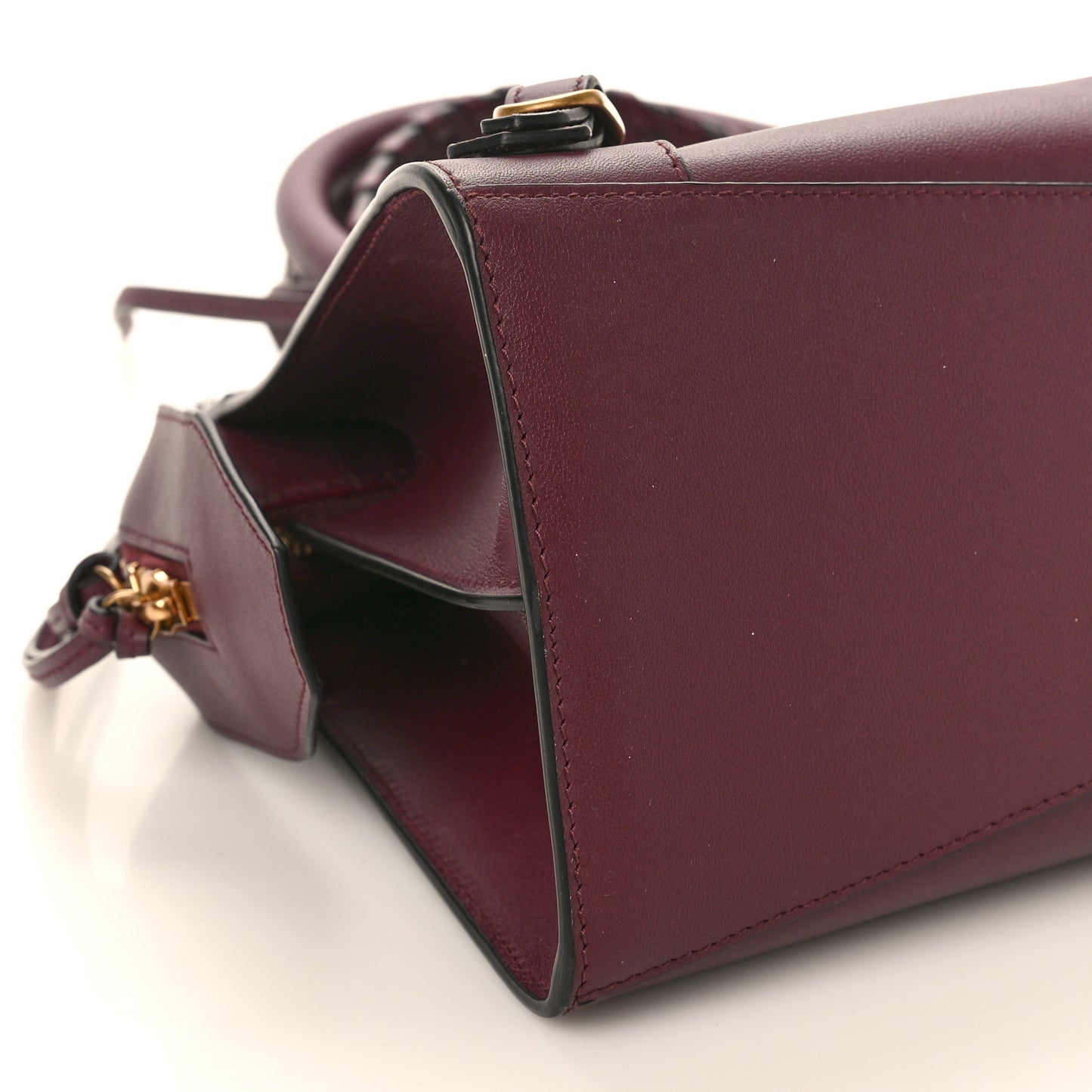 Smooth Calfskin Brass Hardware Neo Classic S City Burgundy