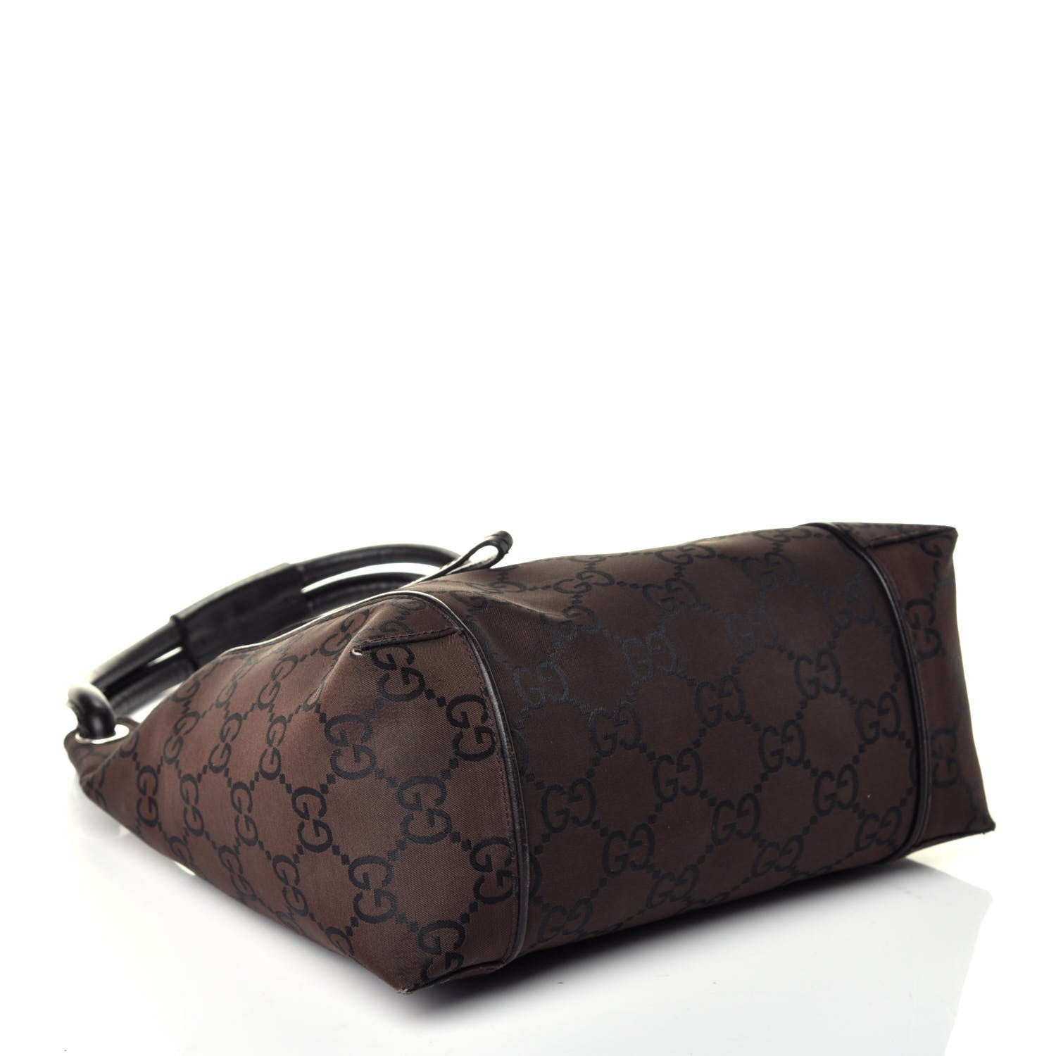 Gucci Nylon Monogram Tote Dark Brown 4 of 9