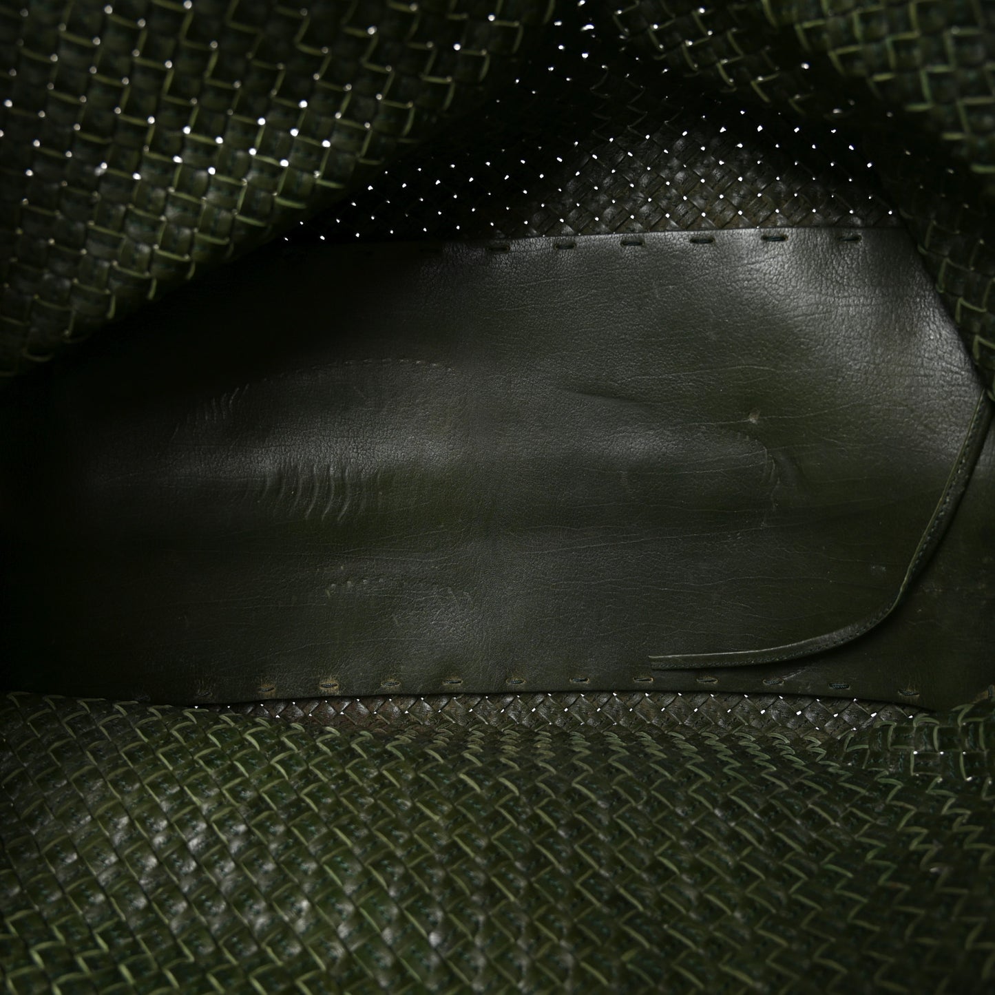 Intrecciato Large Cabat Green