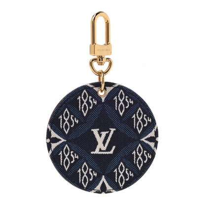 Louis Vuitton Jacquard Since 1854 Bag Charm Key Holder Blue 1 of 6