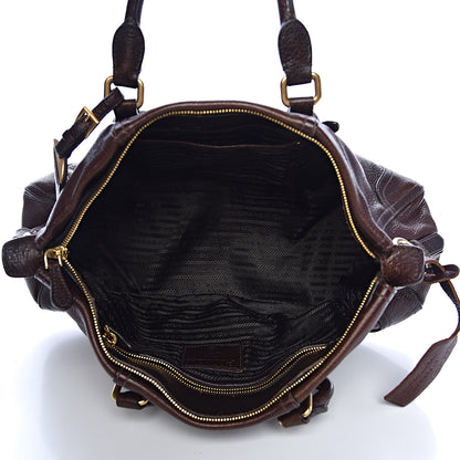 Prada Deerskin Duffel Bag Bruciato 5 of 21