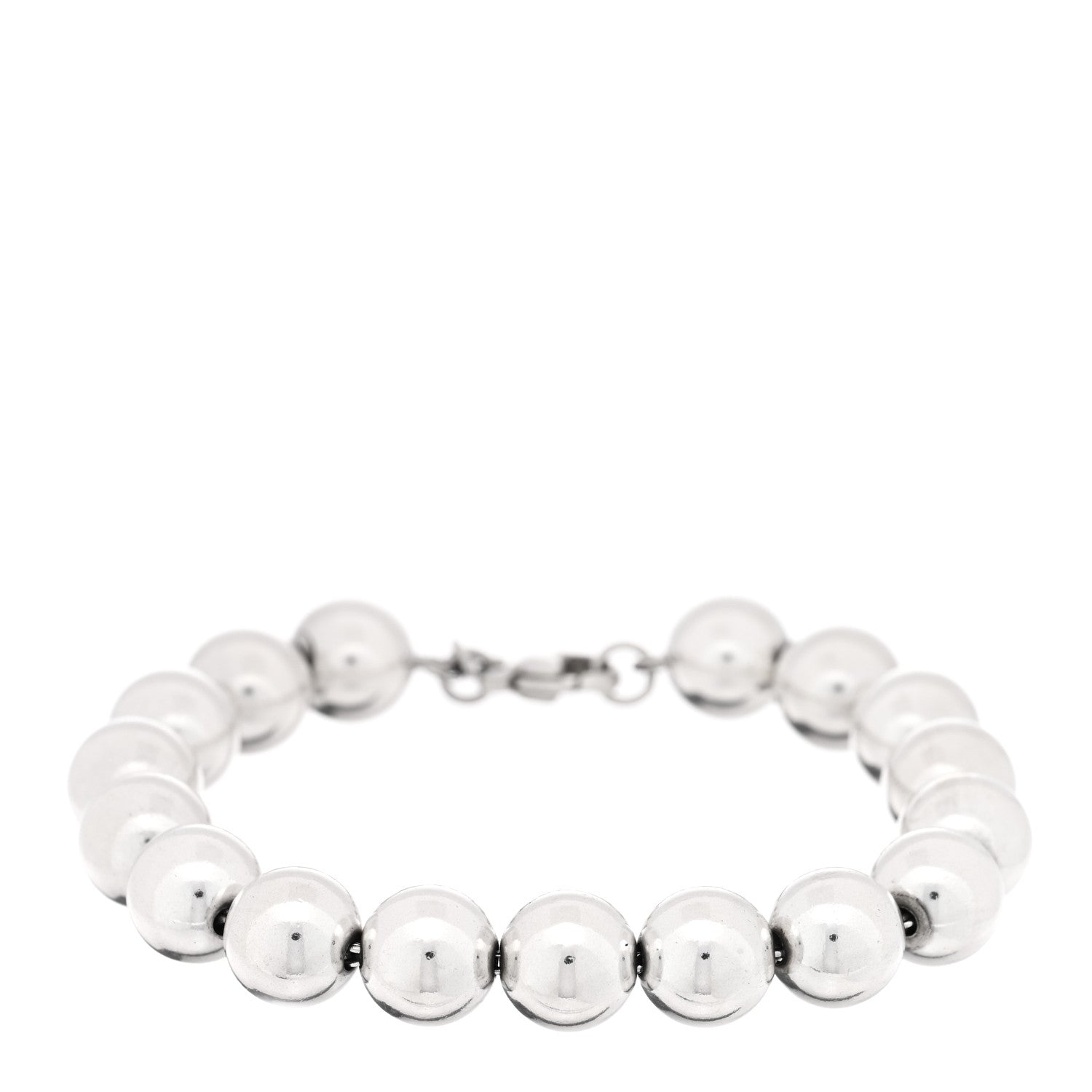 Tiffany Sterling Silver 10mm HardWear Ball Bracelet 1 of 3