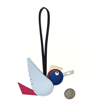 Hermes Epsom Swift Chevre Mysore Birdy Bag Charm Bleu Brume Rose Mexico Bleu Royal Cuivre Nata Black 2 of 5