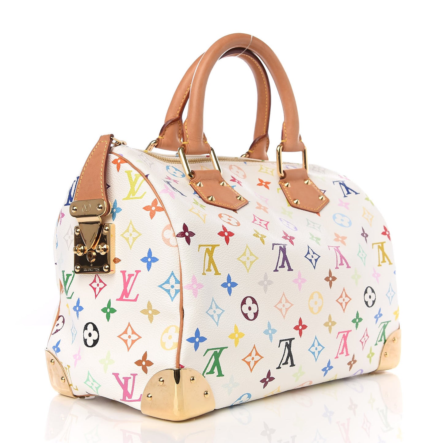 Monogram Multicolor Speedy 30 White