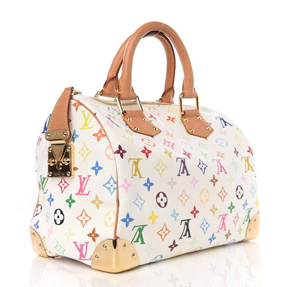 Louis Vuitton Monogram Multicolor Speedy 30 White 2 of 7