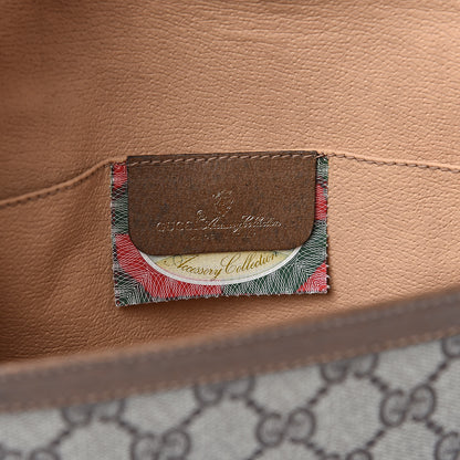 Gucci Coated Canvas Monogram Web Clutch Brown 6 of 9