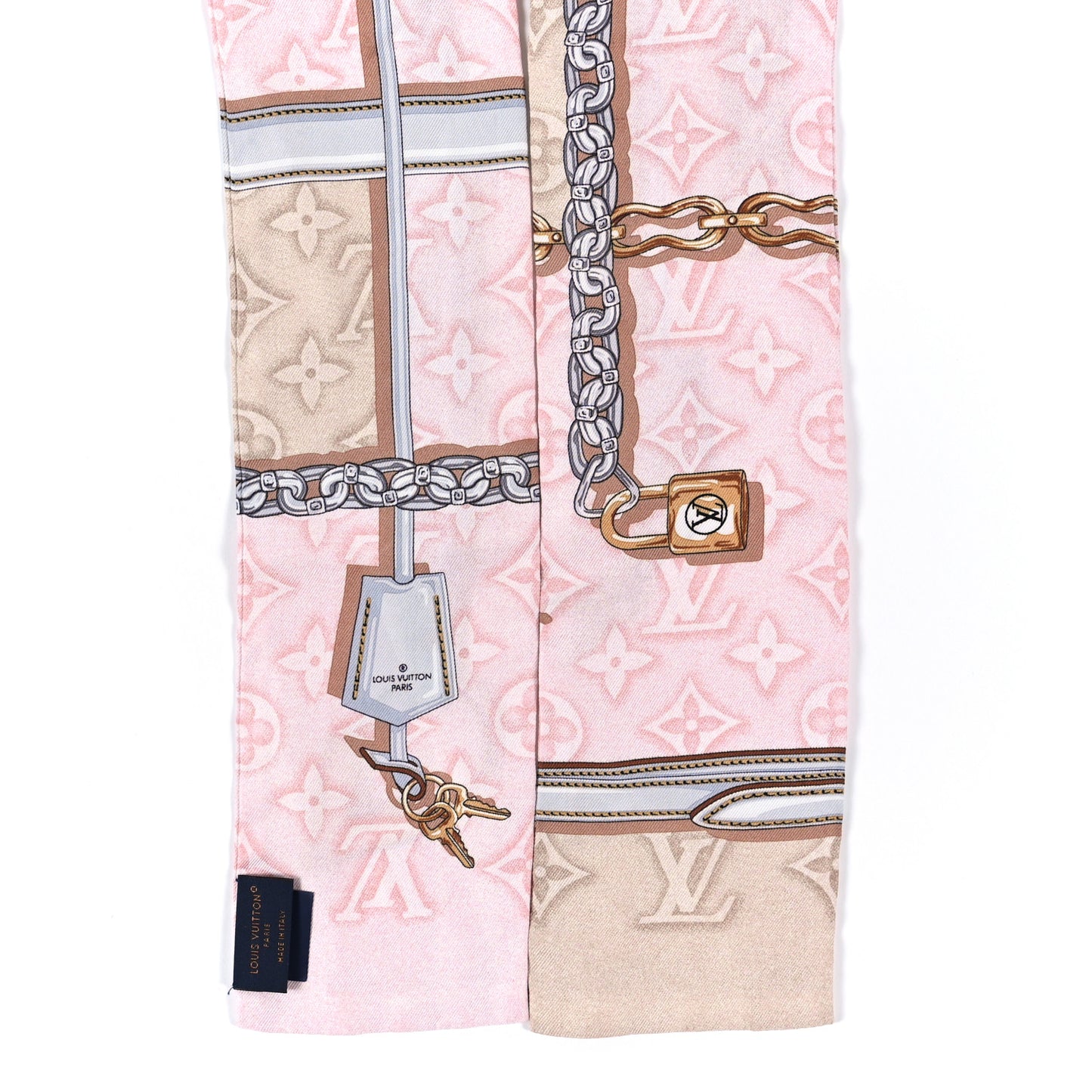 Silk Monogram Confidential Bandeau Light Pink
