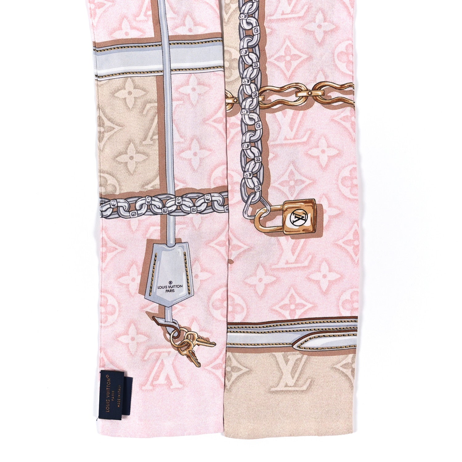Louis Vuitton Silk Monogram Confidential Bandeau Light Pink 2 of 3