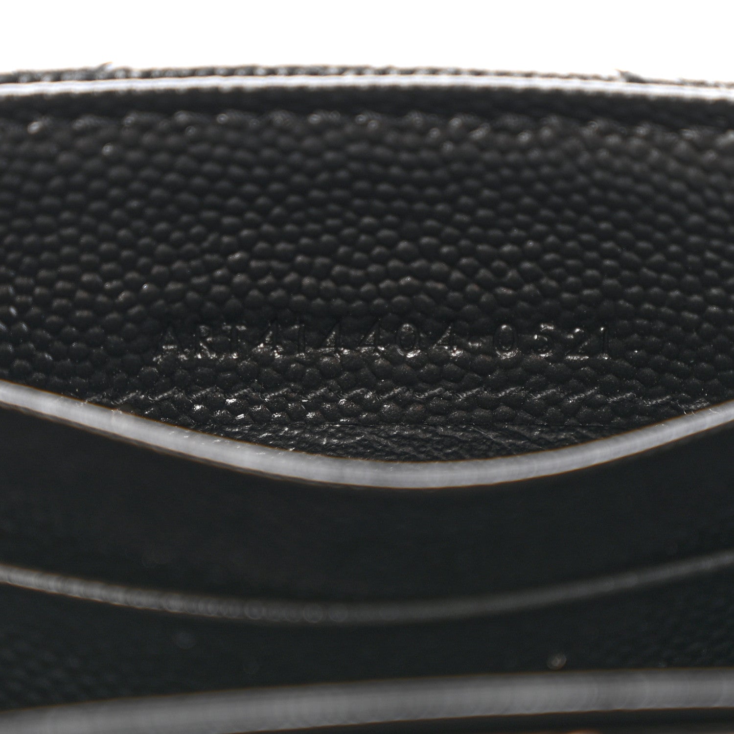 Saint Laurent Grain De Poudre Matelasse Chevron Small Monochrome Monogram Envelope Wallet Black 7 of 8