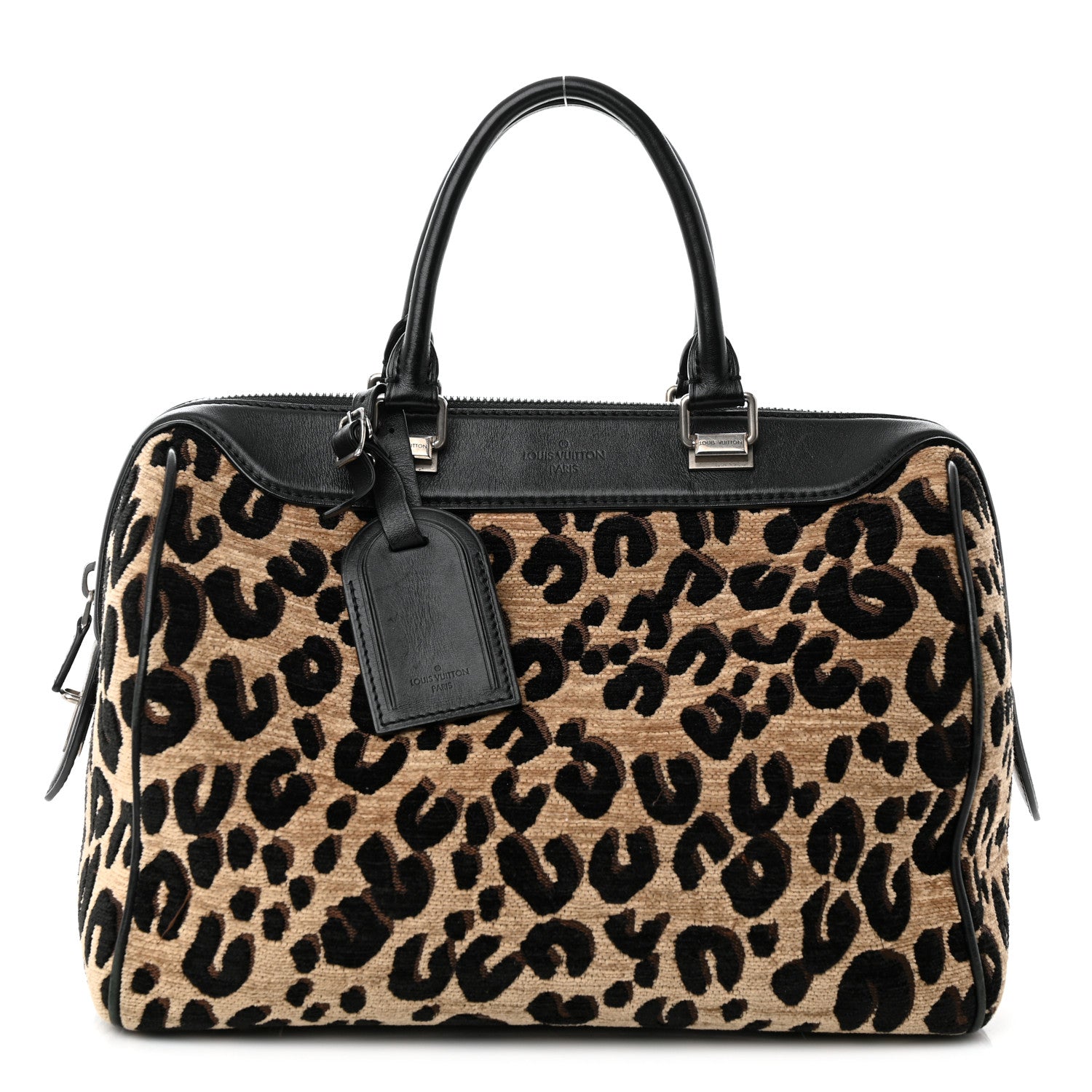 Louis Vuitton Jacquard Velvet Leopard Print Stephen Sprouse Speedy 1 of 19